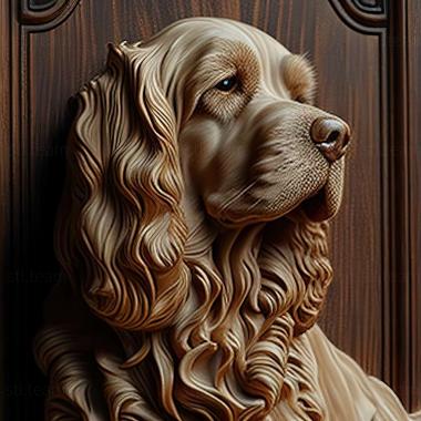 3D model American Cocker Spaniel dog (STL)